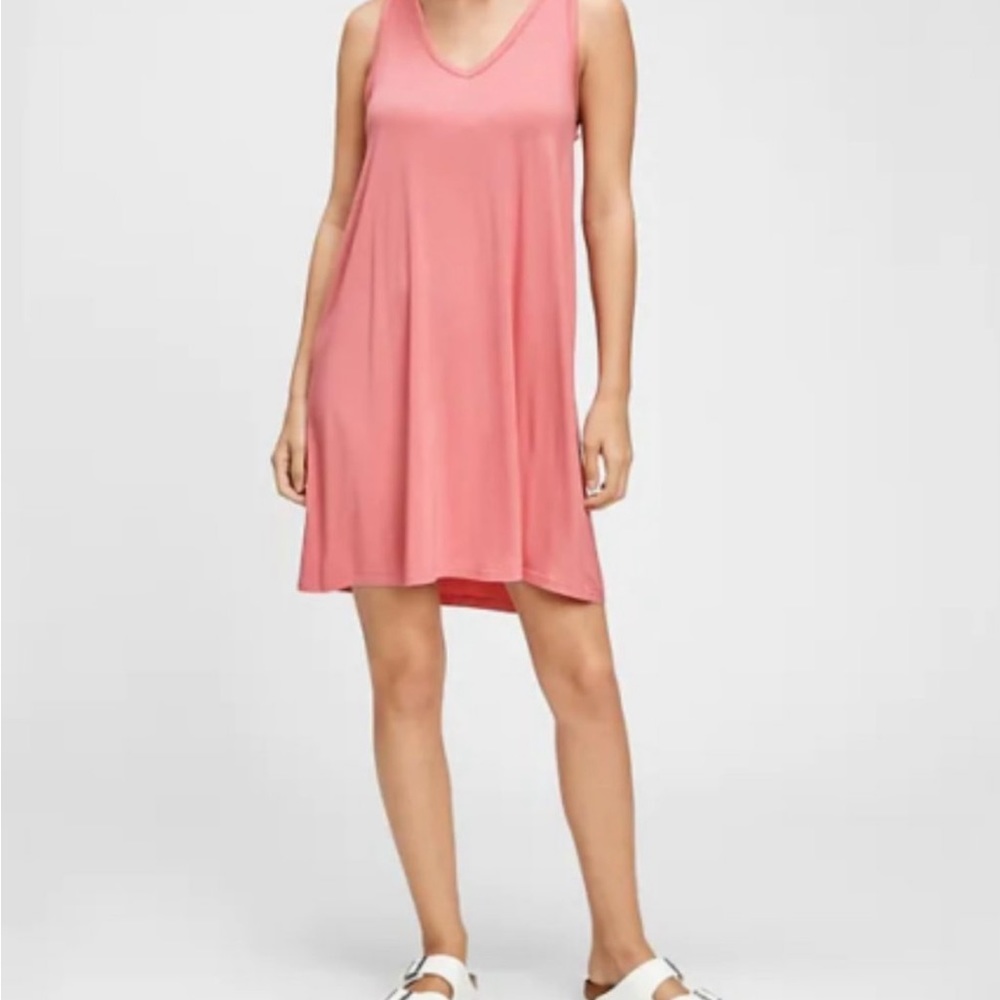 NWOT Gap Blush Sweetheart V Neck Sleeveless Mini Dress - Size M